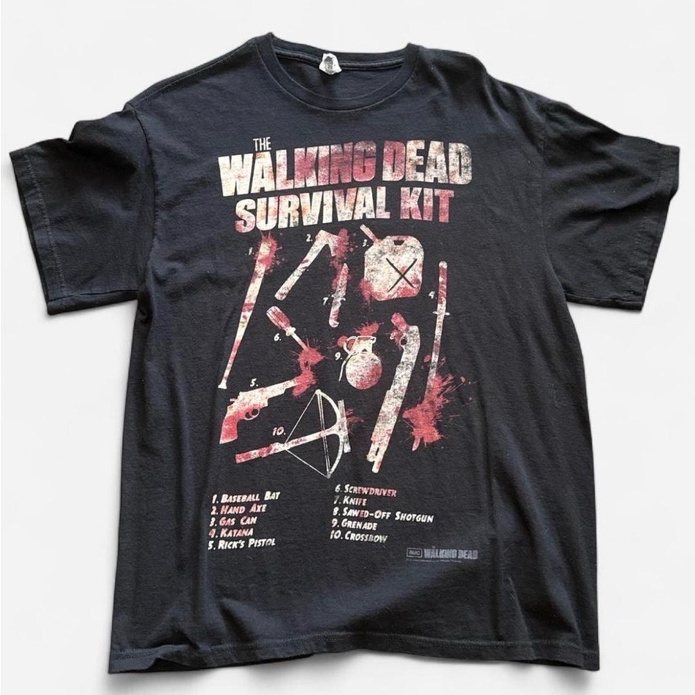 The Walking Dead black cotton t-shirt
